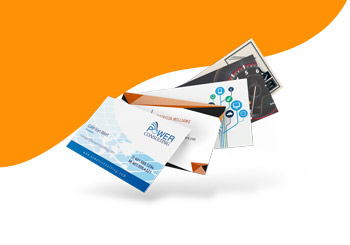 Sample business cards templates displayed, offering 30% off during Black Friday deals.