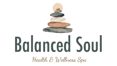 AI logo maker design of stacked stones for Balanced Soul Health & Wellness Spa.