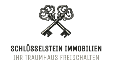 AI-Logo-Maker-Design von zwei gekreuzten antiken Schlüsseln für Keystone Realty.