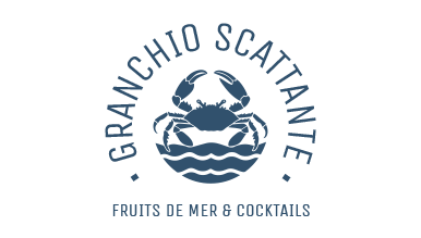 Design AI logo maker d’un crabe avec des vagues pour Snappy Crab Seafood & Cocktails.
