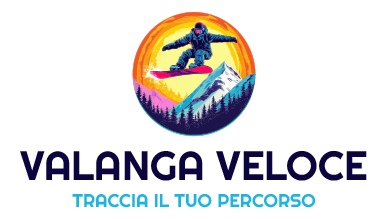 Design AI logo maker di uno snowboarder a mezz’aria per Blizzard Rush.