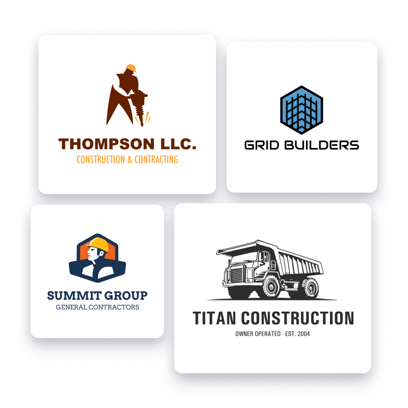 Building Construction Logo Examples