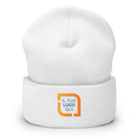 Esempio di berretto personalizzato ricamato con logo personalizzato sul davanti