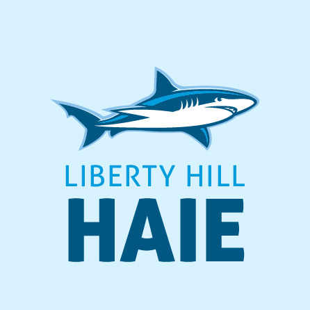 Liberty Hills Sharks Icon Blue Logo Design erstellt mit Logo Maker