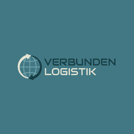 Linked Logistics Icon Dunkelblaues Logo-Design erstellt mit Logo Maker