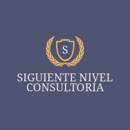 Ícono de Consultoría Next Level azul, diseño de logotipo creado con Logo Maker