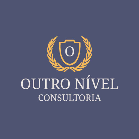 Ícone de Consultoria Próximo Nível, design de logo azul criado com a Logo Maker