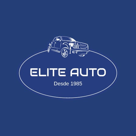Ícono de autos Elite Auto azul, diseño de logotipo creado con Logo Maker