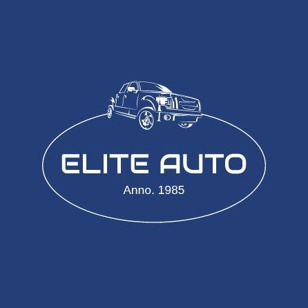 Elite Auto auto-icoon blauw logo-ontwerp gemaakt met Logo Maker