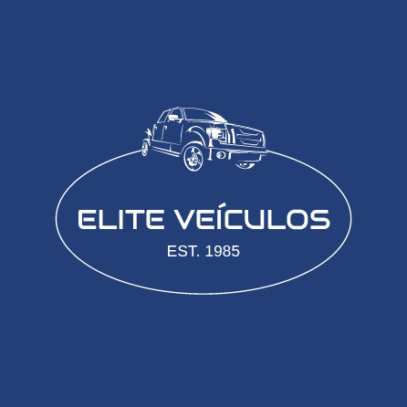 Ícone de carros Elite Auto, design de logo azul criado com a Logo Maker